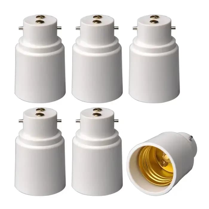 Support de lampe à vis universel à baïonnette B22 à E27, 2 pièces, adaptateur de convertisseur de douille d'ampoule LED halogène CE RoHS