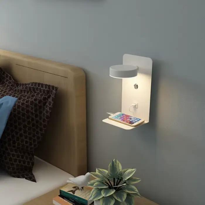 Applique Murale LED avec Chargeur USB pour Chambre à Coucher, Luminaire Décoratif d'Nik, Panneaux Muraux avec Joli, Applique Moderne pour Allée et Salon applique murale interirieur decoration maison l