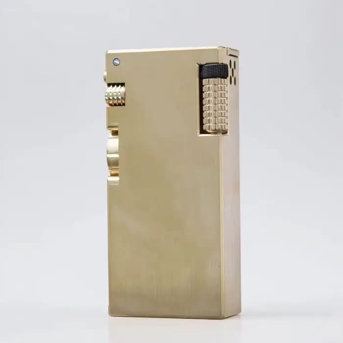 Briquet à maquette en laiton fait à la main, briquet à mazout, Vintage, Double réservoir d'huile, cadeau de Collection, usage extérieur, rechargeable et Durable, Antique