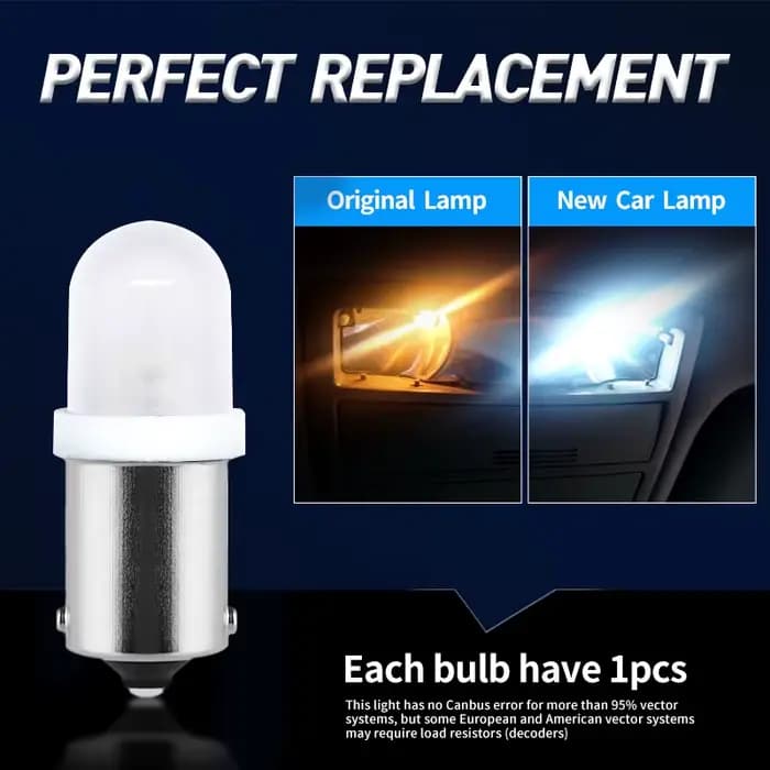 Signal lumineux de voiture de machine de jeu de flipper, ampoule LED automatique, anti-scintillement, baïonnette, anti-ghosting, BA9S, 44, 47, T11, T4W, AC, 6V, 12V, 10 pièces