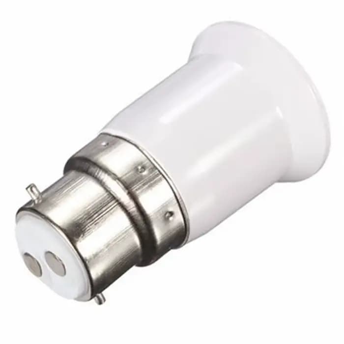 Adaptateur d'ampoule à baïonnette B22 à vis Edison E27, support de convertisseur de lampe, adaptateur de lumière, support de lampe, pièces d'éclairage, 2 pièces