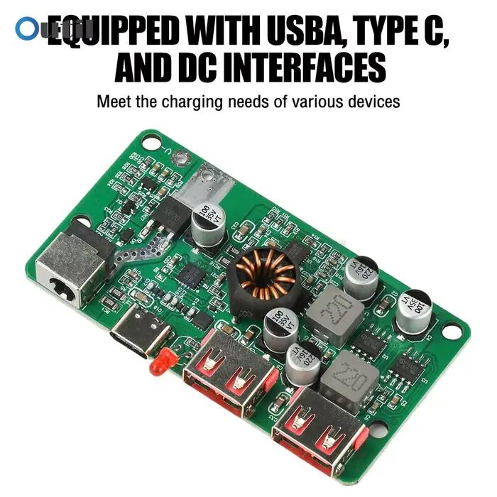 Régulateur de tension solaire PD 100W avec charge rapide USB double type C pour projets de panneaux solaires DIY