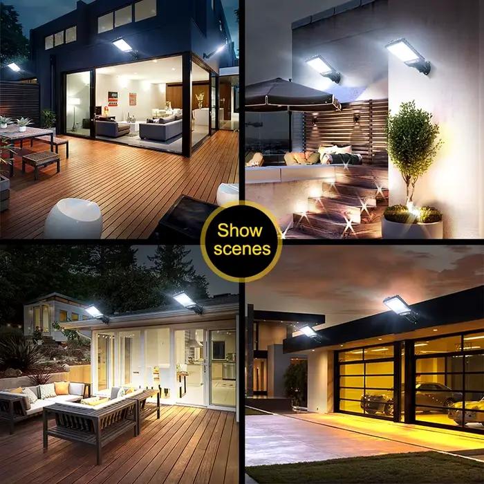 Lampe solaire d'extérieur avec 3 modes d'éclairage