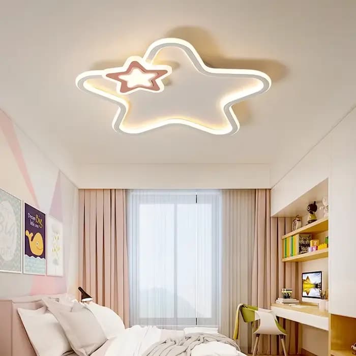 Étoile moderne LED plafonnier pour enfants salon étude allée balcon lustre intérieur décor à la maison luminaire Lustre