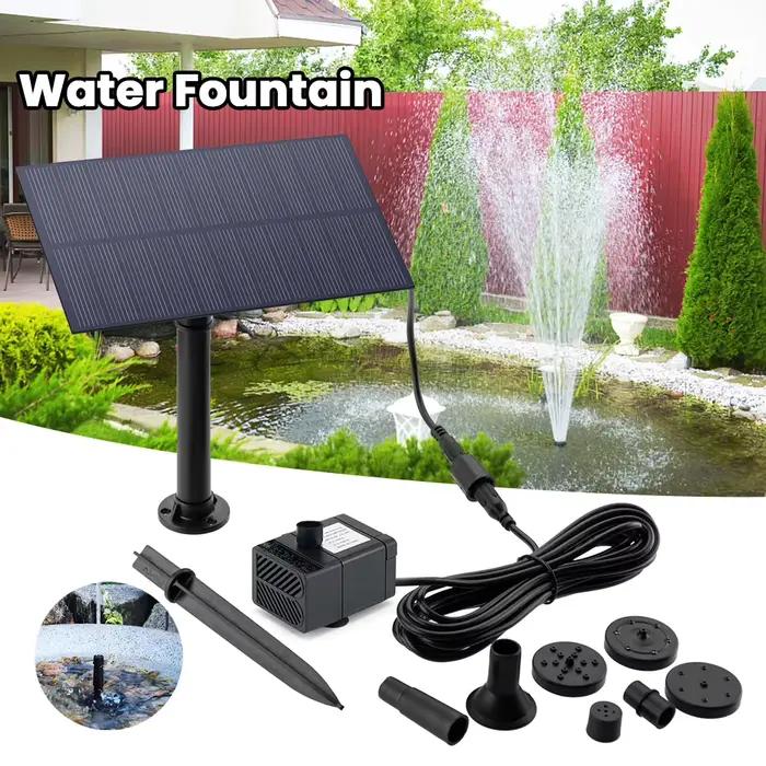 Pompe à eau solaire 5W 1.5V avec piquet pour décoration de jardin