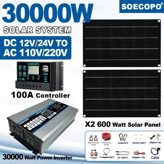 SOECOPO – Kit de système solaire 30000W