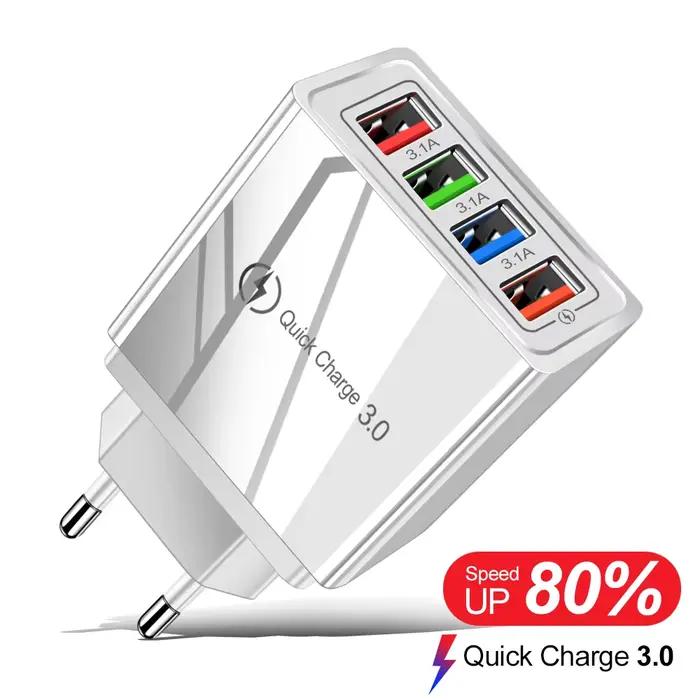 Chargeur USB rapide 3.0 avec prise EU/US