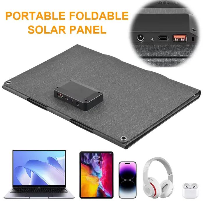 Panneau solaire pliable 10W avec USB Type C