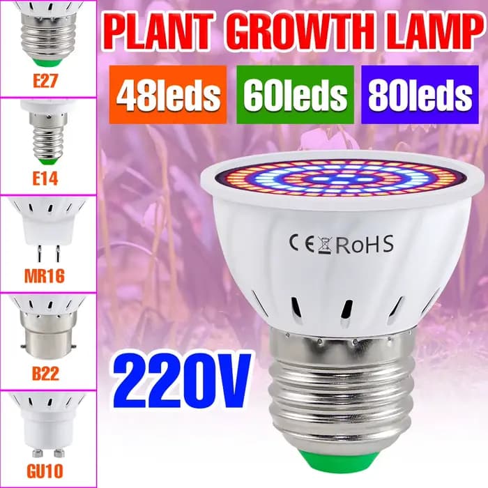 Phytolampe LED à spectre complet pour plantes, ampoule de culture E27, lumière de croissance pour semis, lampe de croissance pour plantes, lumière de croissance hydroponique