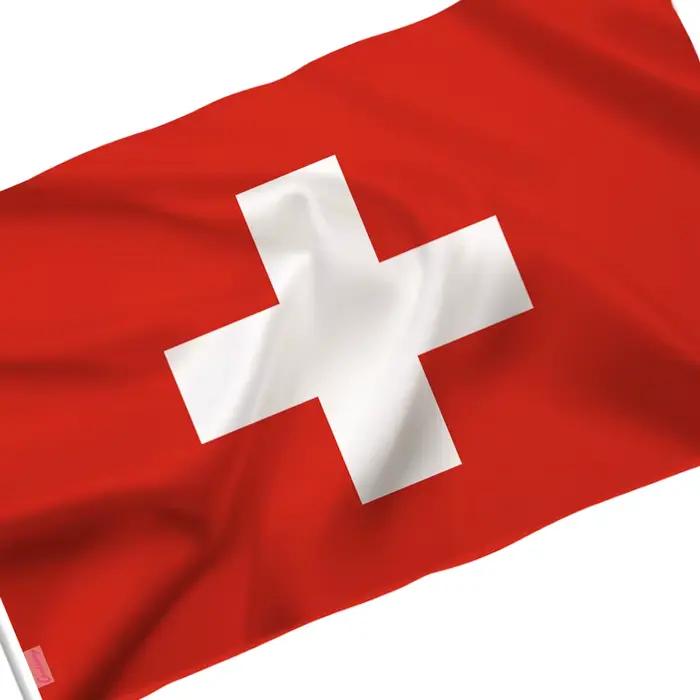 Drapeau National suisse en Polyester de qualité supérieure