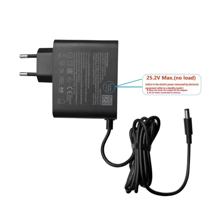 Chargeur ue pour Scooter électrique Xiaomi 4 Go Ninebot KickScooter E2 E2Plus, câble d'alimentation pour Scooter électrique 24.2V 1,5a