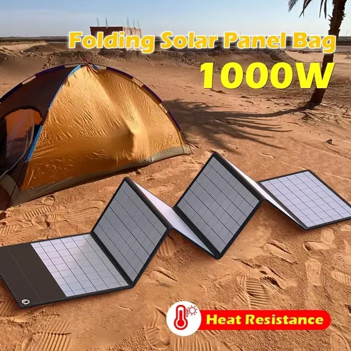 Sac de panneau solaire ultraléger, générateur solaire 600W/1000W, panneau pliant avec USB/DC, parfait pour une utilisation domestique et extérieure