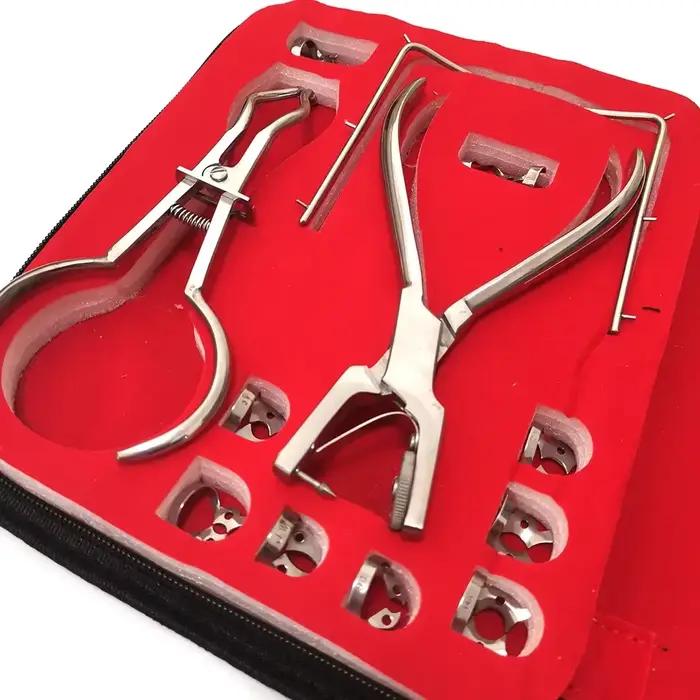 Kit de soins des dents, perforateur de barrage dentaire, pince de perçage de trous de barrage de dentisterie pour dentiste, perforateur de barrage en caoutchouc, outils orthodontiques de laboratoire