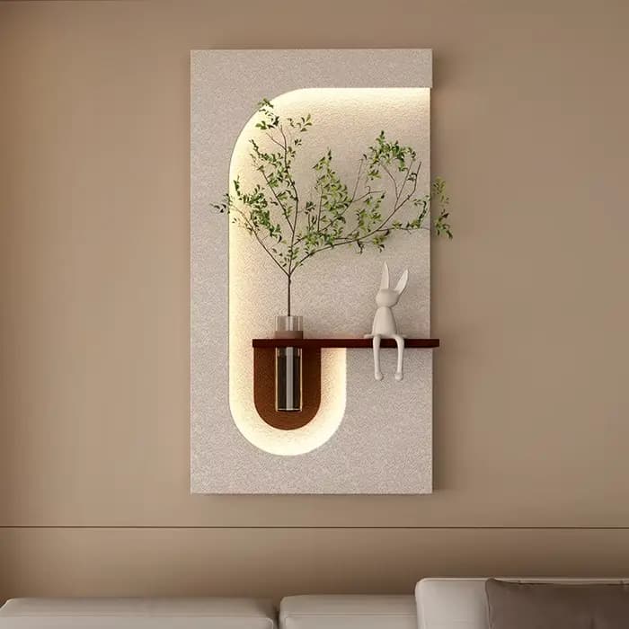 Décorations d'entrée lampes murales LED plante verte pour couloir