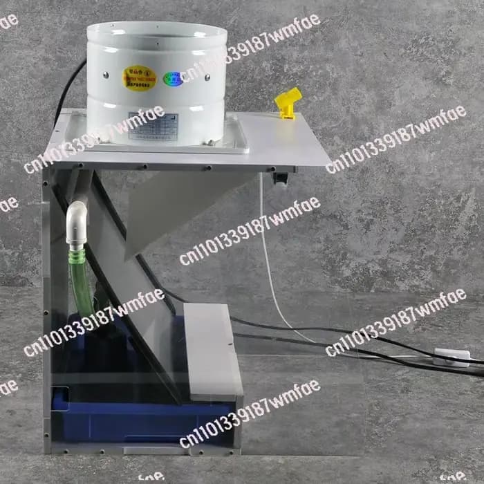 Cabine de peinture portable à rideau d'eau avec ventilateur d'extraction, mini-station de pulvérisation professionnelle pour la peinture de modèles Gunpla