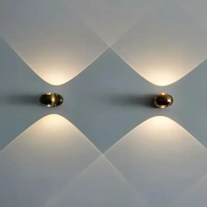 Art de luxe en aluminium applique murale en verre décoration applique pour salon salle à manger chambre couloir escalier décor à la maison applique