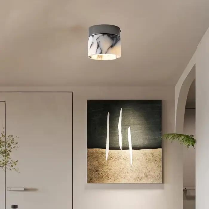 Lampe nordique en marbre