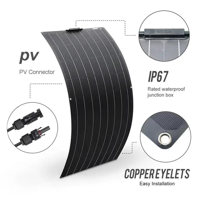 1500W3000WSolar Panel1000W2000W solaire haute efficacité Portable batterie externe charge Flexible cellules solaires extérieures pour la maison/Camping