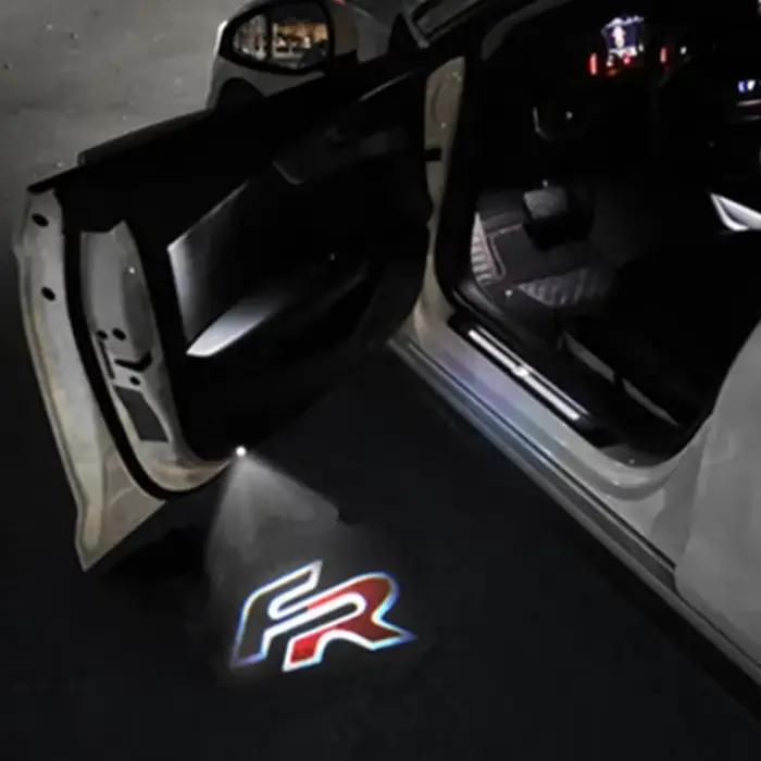 Lampe de porte de voiture à LED, logo, projet laser, décor de lumière, emblème, lampe de courtoisie, flash pour Seat Alhambra, Saint Valentin MK1, lampe de escale FR
