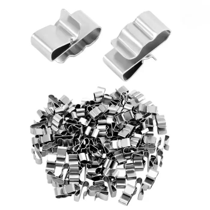 Clip de fixation pour panneau solaire, 50 pièces, pour câble en acier inoxydable 2x6mm, organisateur de câbles photovoltaïques pour câblage PV, bateau, nouveau