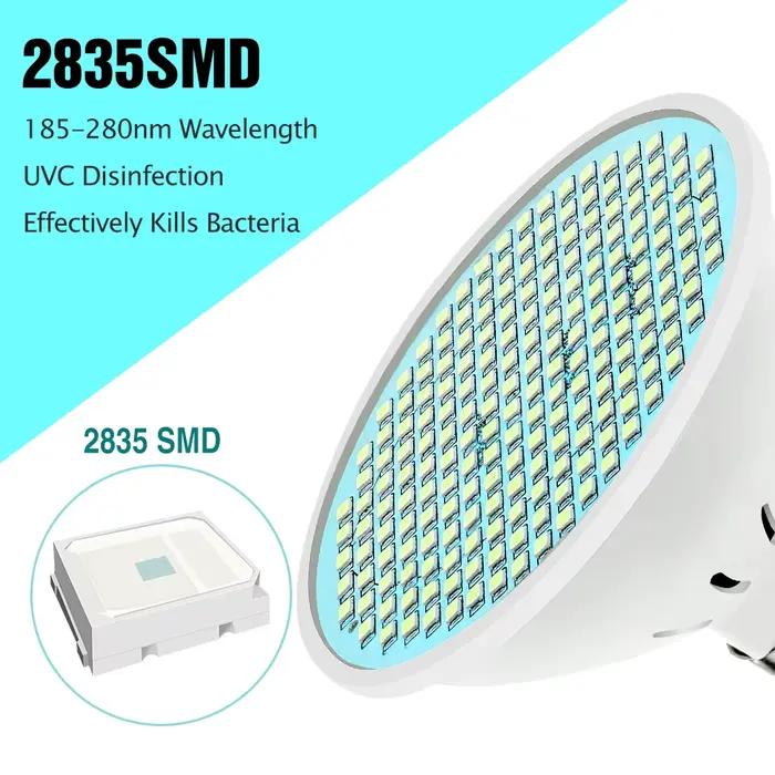 E27 germicide UV lumière Led 254nm lampe ultraviolette LED 25W 35W 50W désinfection bactérienne projecteur ampoule 220V 110V stérilisateur lumière