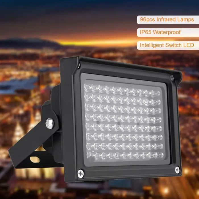 96 LEDS IR illuminateur rangée lampes infrarouges Vision nocturne extérieure étanche pour CCTV caméra de sécurité lampe de photographie