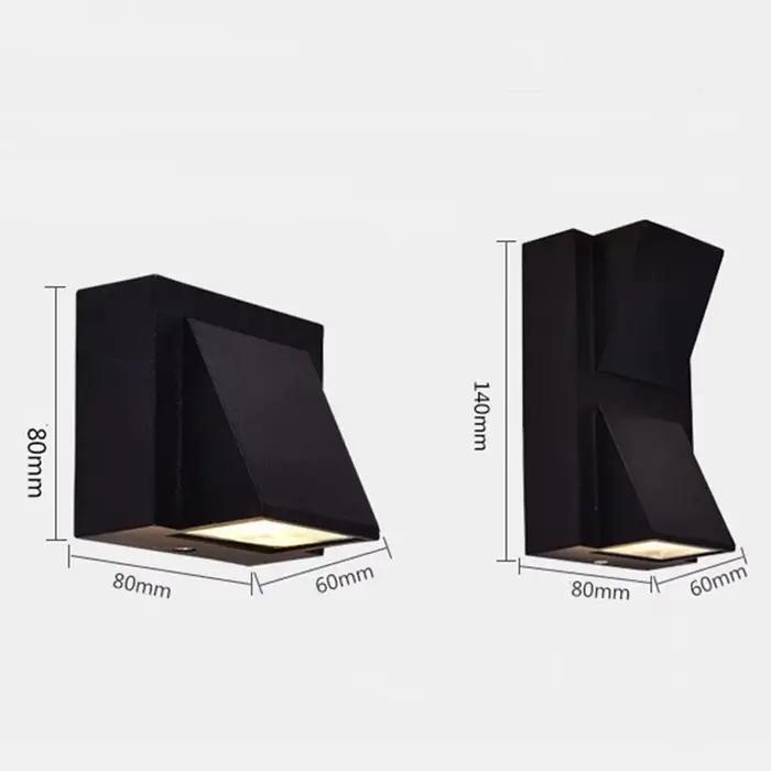 5W 10W mur LED lampe étanche IP65 extérieur applique murale balcon jardin décoration éclairage