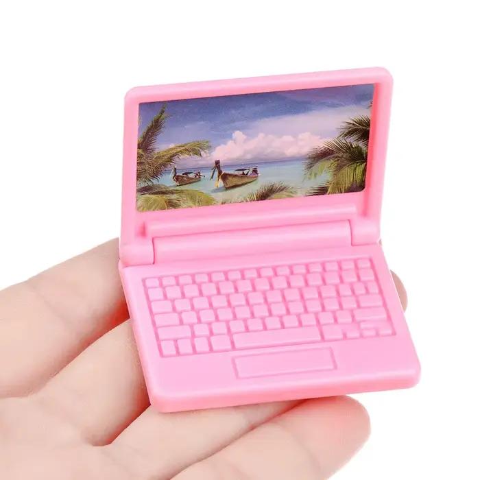Mini ordinateur portable pliable, accessoires de beurre, ordinateur portable, jouet de bureau, mini courses, mode 216.239.