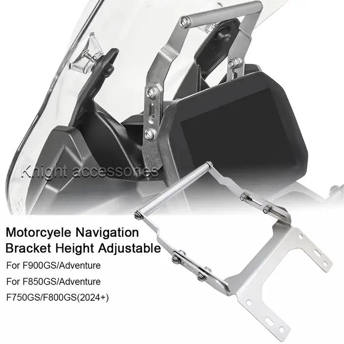 Adaptateur de montage GPS pour moto F900GS Adventure F850GS/ F800GS(2024 +), accessoires au-dessus des instruments V2.0, hauteur réglable