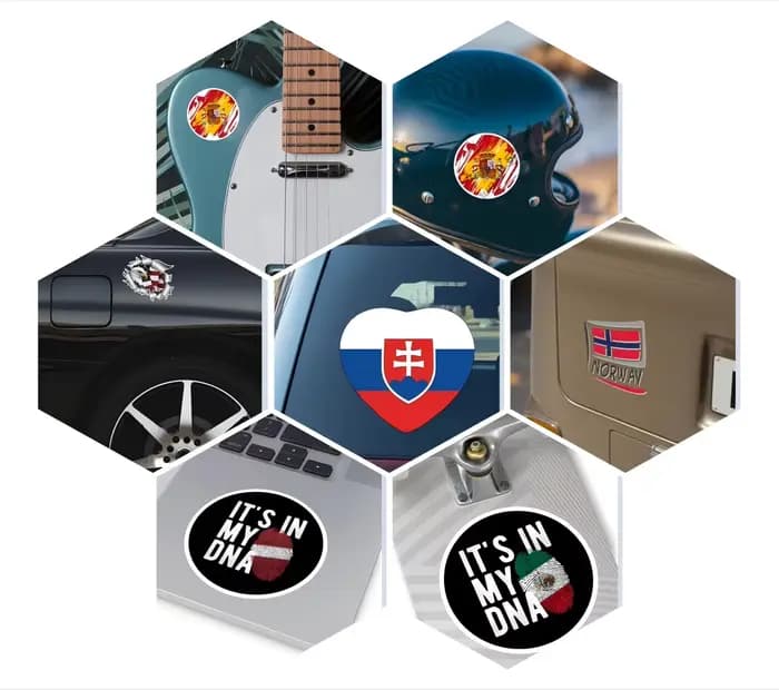 Autocollant en vinyle pour pare-choc