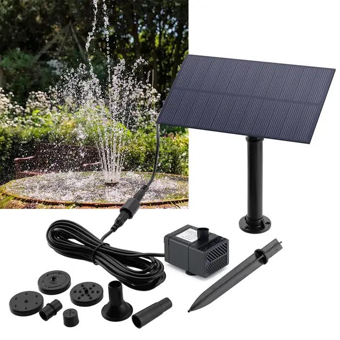 Pompe à eau solaire 5W 1.5V avec piquet pour décoration de jardin