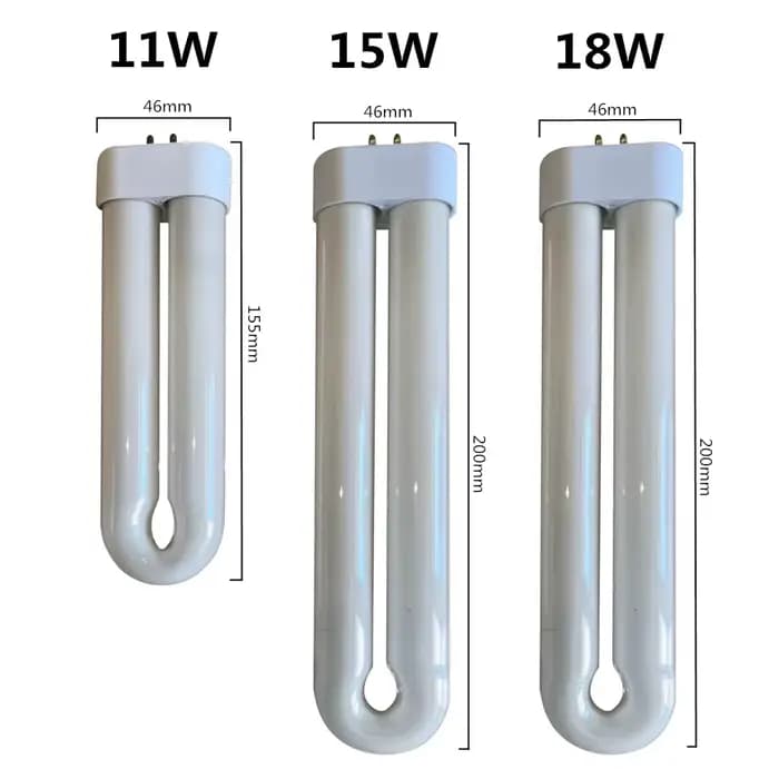 Lampe anti-moustiques UVA 365nm T6, tube de type U quatre grands, 11W 15W 18W, lampe UV, antiparasitaire 007, piège à insectes volants, lumière bleue