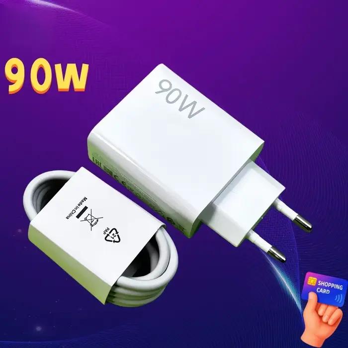 Chargeur Xiaomi Mi 90W, charge rapide, turbocompresseur 90 watts, Xiao Mi 15 14 13 Ultra 12 Poco X5 Pro Pad 7 Redmi, câble Type C
