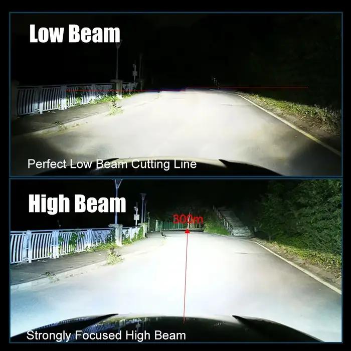 H4 lentille phares 160W 90000LM Auto lampe Mini lentille LED 9003 HIB2 ampoules voiture moto double projecteur Len LED automobile 12V 24V