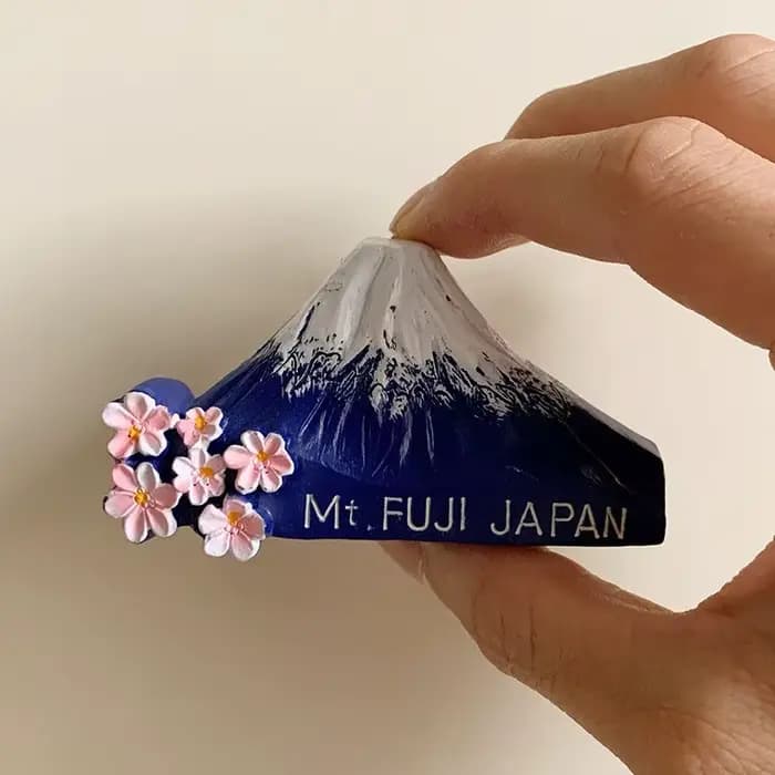 Aimants de réfrigérateur 3D en résine peinte, Souvenirs touristiques du mont Fuji à Tokyo japon, autocollants de réfrigérateur, décoration de maison, cadeaux créatifs