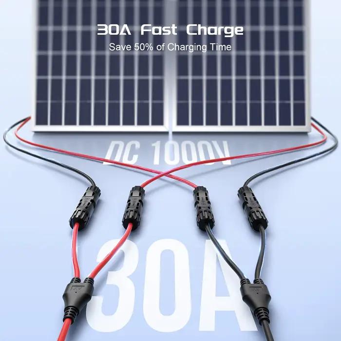 Connecteurs solaires BateriaPower câble YBranch 30A