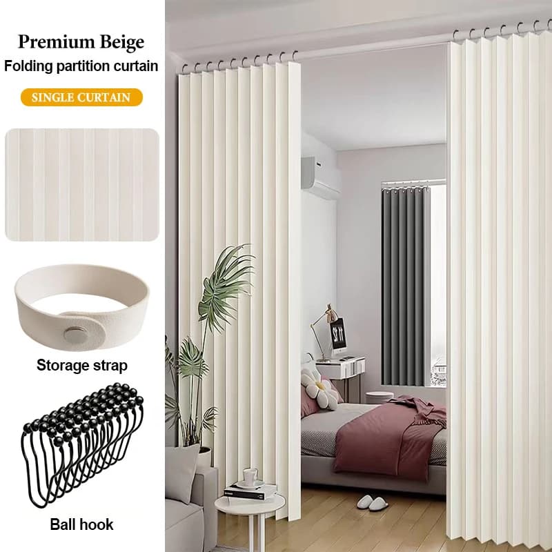 Panneau de rideau séparateur d'espace pour chambre à coucher, salon et dressing, séparateur d'intimi