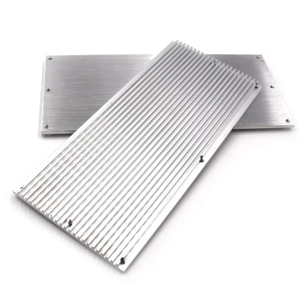 Dissipateur thermique rectangulaire LED, 2 pièces, 220x100x8mm, panneau de refroidissement en alumin