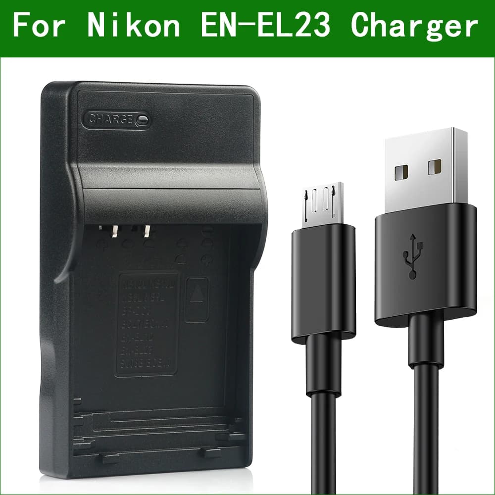 EN-EL23 ENEL23 EN EL23 MH-67 Chargeur de Batterie pour Appareil Photo Numérique Pour Nikon COOLPIX P