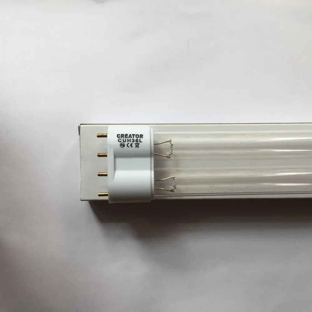 Tubes UV à 4 broches BacterIlluLamp, 2G11 36W UV ,24W UV, GUH60L 2G11 10000H ,UVC 18W 24W 36W 60W