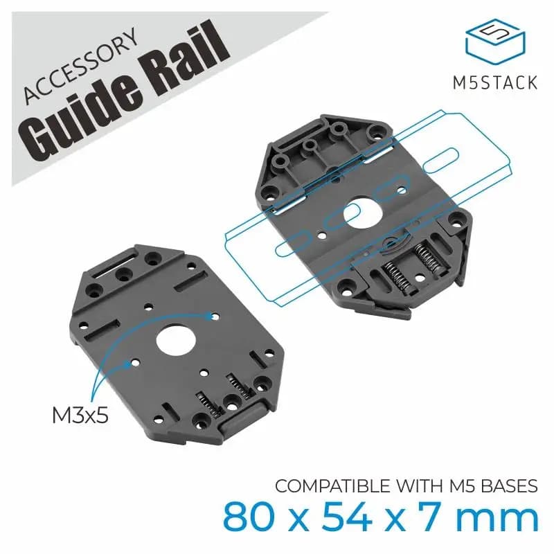 Rail de guidage officiel M5Stack pour la base M5