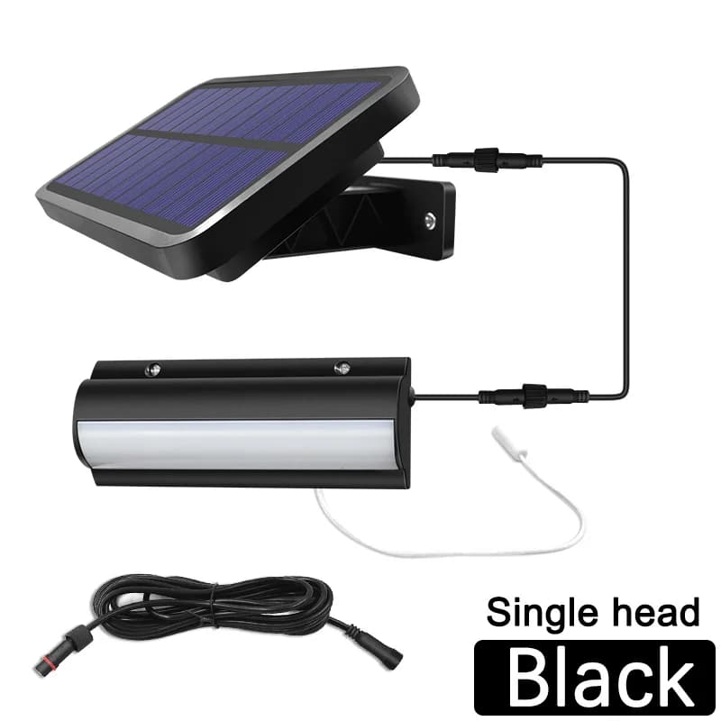 Lampe solaire suspendue avec interrupteur et ligne de 3m, luminaire d'extérieur et d'intérieur à all