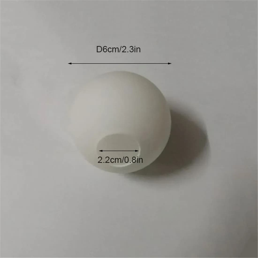 Abat-jour en verre blanc, abat-jour Globe laiteux, couvercle de lumière rond D10cm D12cm D15cm D20cm