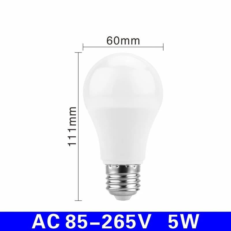 Ampoule LED avec capteur du crépuscule à l'aube, E27, 5/7/9/12W AC 110V 220V 85-265V, lumière de jou