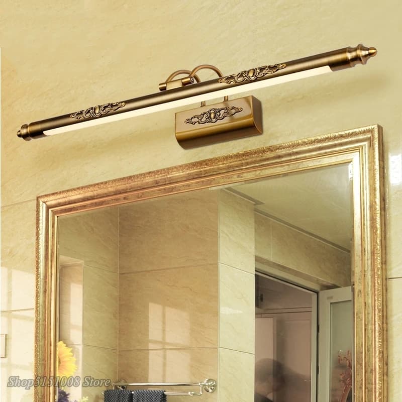 Étanche rétro salle de bain miroir lampe armoire vanité lumières mur LED lampe applique Luminaire mo