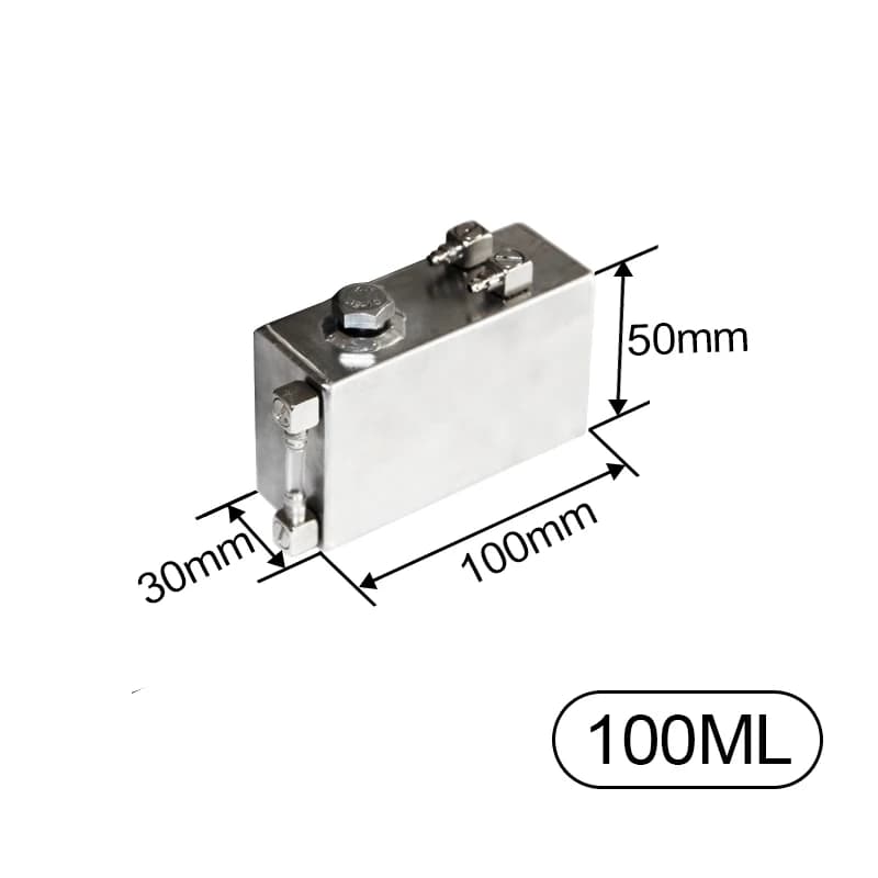 Petit carburant précieux en acier inoxydable avec affichage de la quantité d'huile, moteur Jane, bat