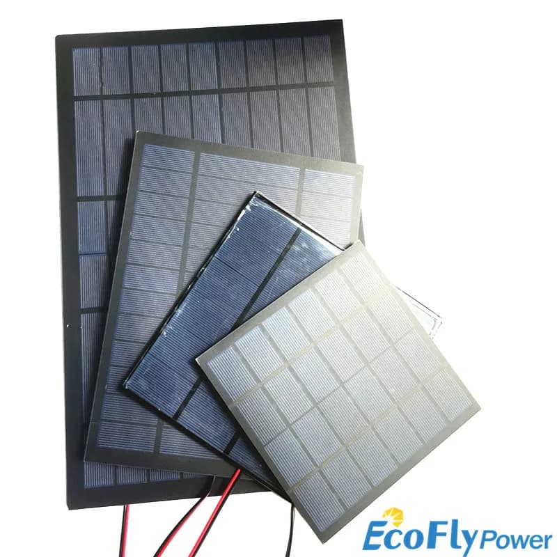 Panneau Solaire de Qualité en Gros 6V 1W 2W 3W 4.5W 6W 10W / Système Solaire Domestique DIY 6V