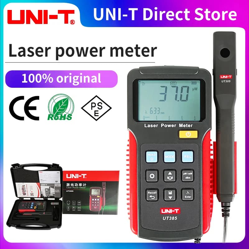 UNI-T UT385 Compteur de puissance laser Analyseur de puissance Conception divisée Enregistreur de do
