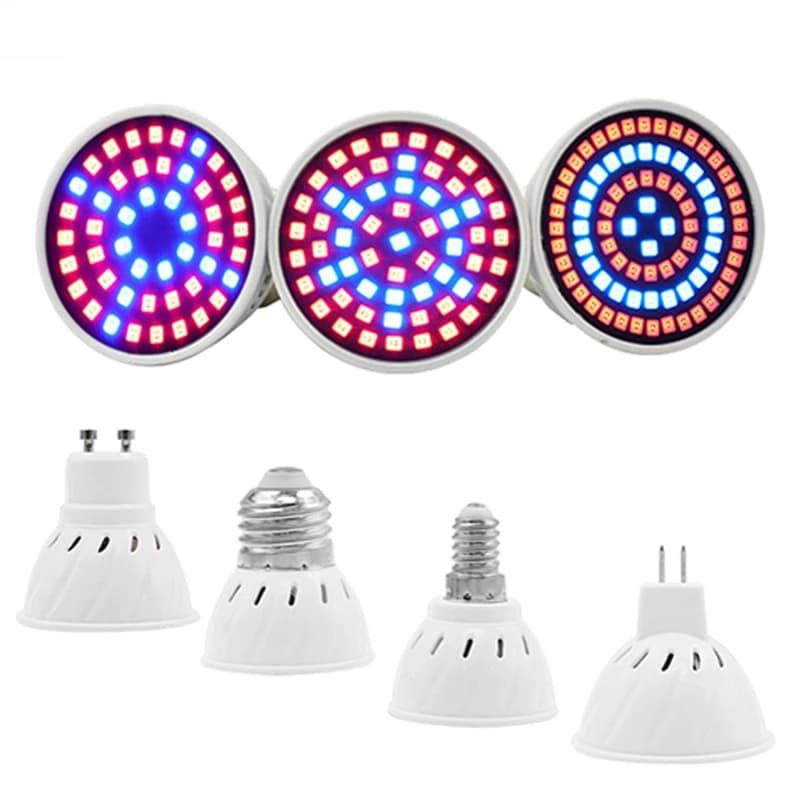Lampe de culture LED à spectre complet cfl, E27 E14 MR16 GU10, lampe pour plantes d'intérieur, systè
