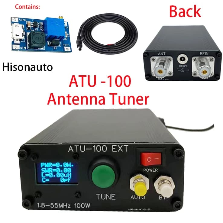 Hisonauto ATU-100 ATU100 Tuner d'antenne automatique 7x7 ATU-100mini par N7DDC machine assemblée prê